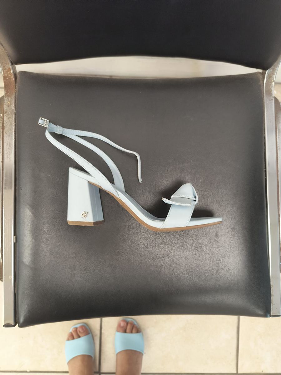 White strappy heels at Alfredo Shoe Repair